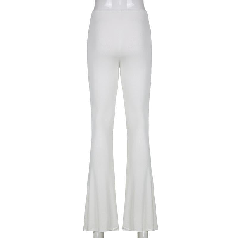vintage hippe low waist flare trousers