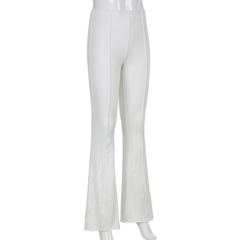 vintage hippe low waist flare trousers