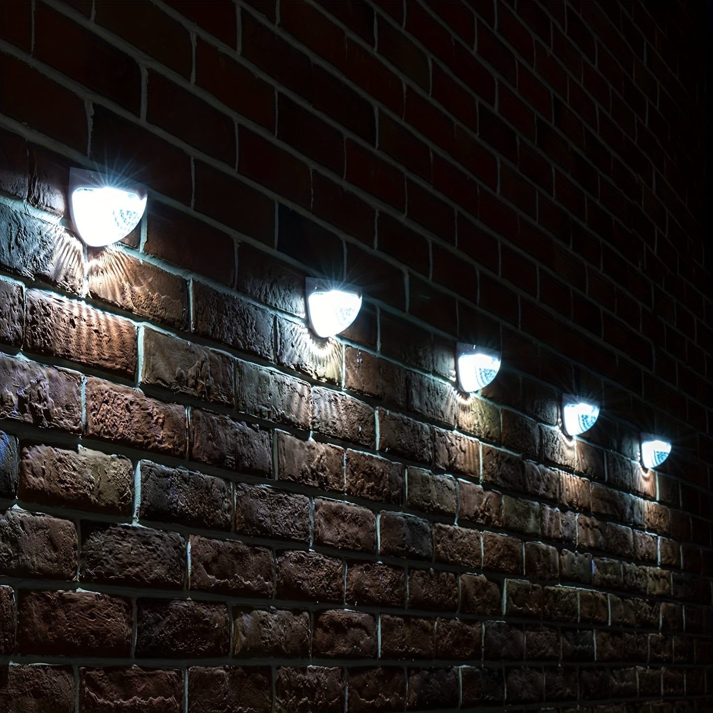 4packs Solar Fence Lights Solar Deck Lights Solar Wall Lights Solar Powered Wall Mount Outdoor Waterproof Fence Lamp Lighting For Fence Deck Patio Yard GaraStep Stair White