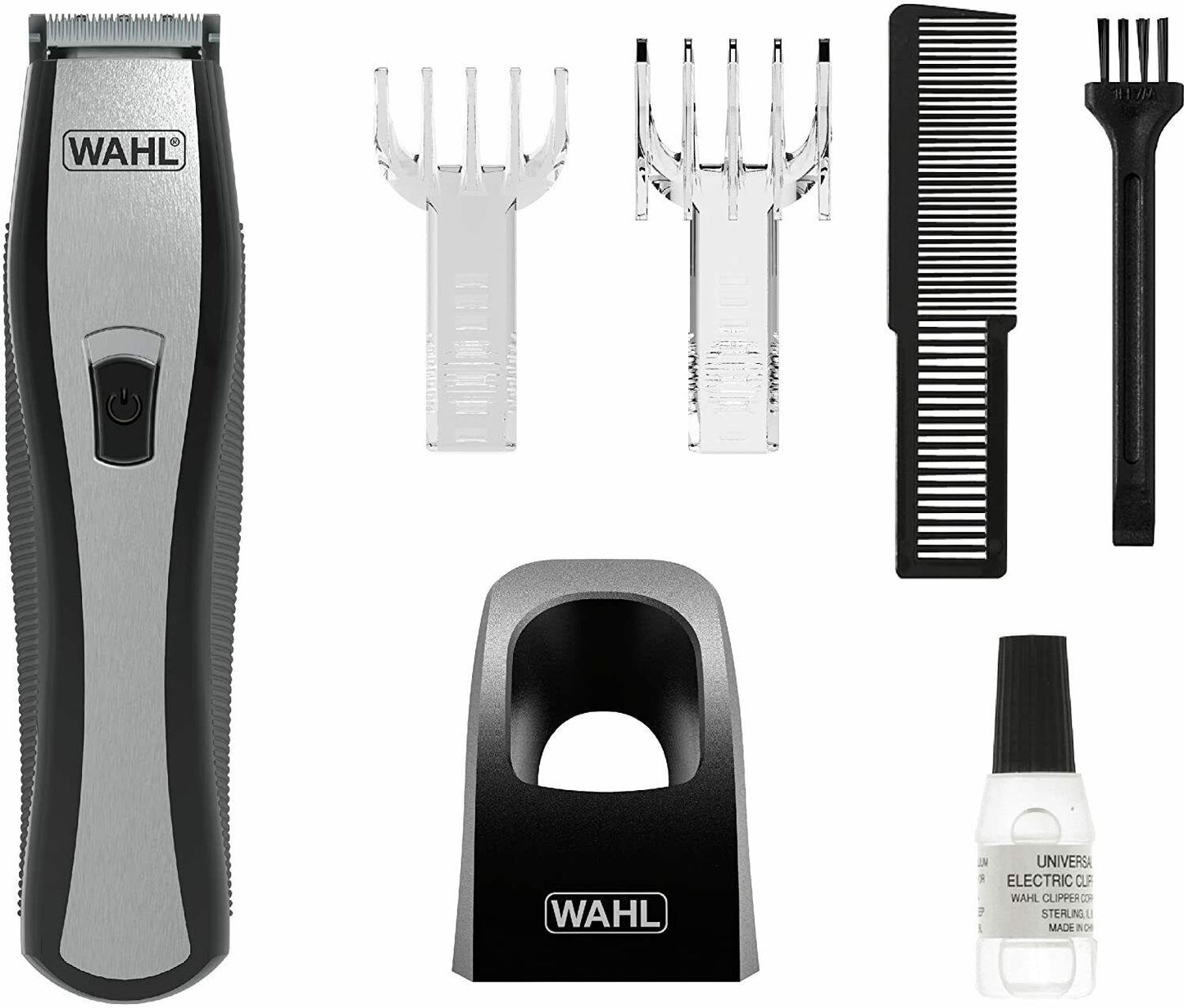 Wahl Li Vario Hair Trimmer Black / Silver Including 2 Combs Genuine