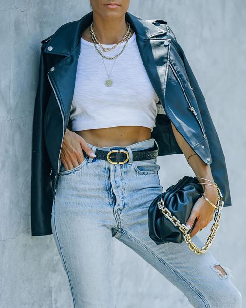 Vivo Croc Embossed Belt