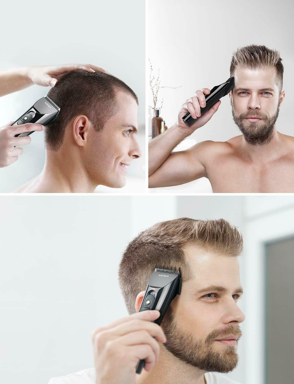 Woner Hc-827b Trimmer Professional Mens Turbo 2 Speed Rechargeable LED