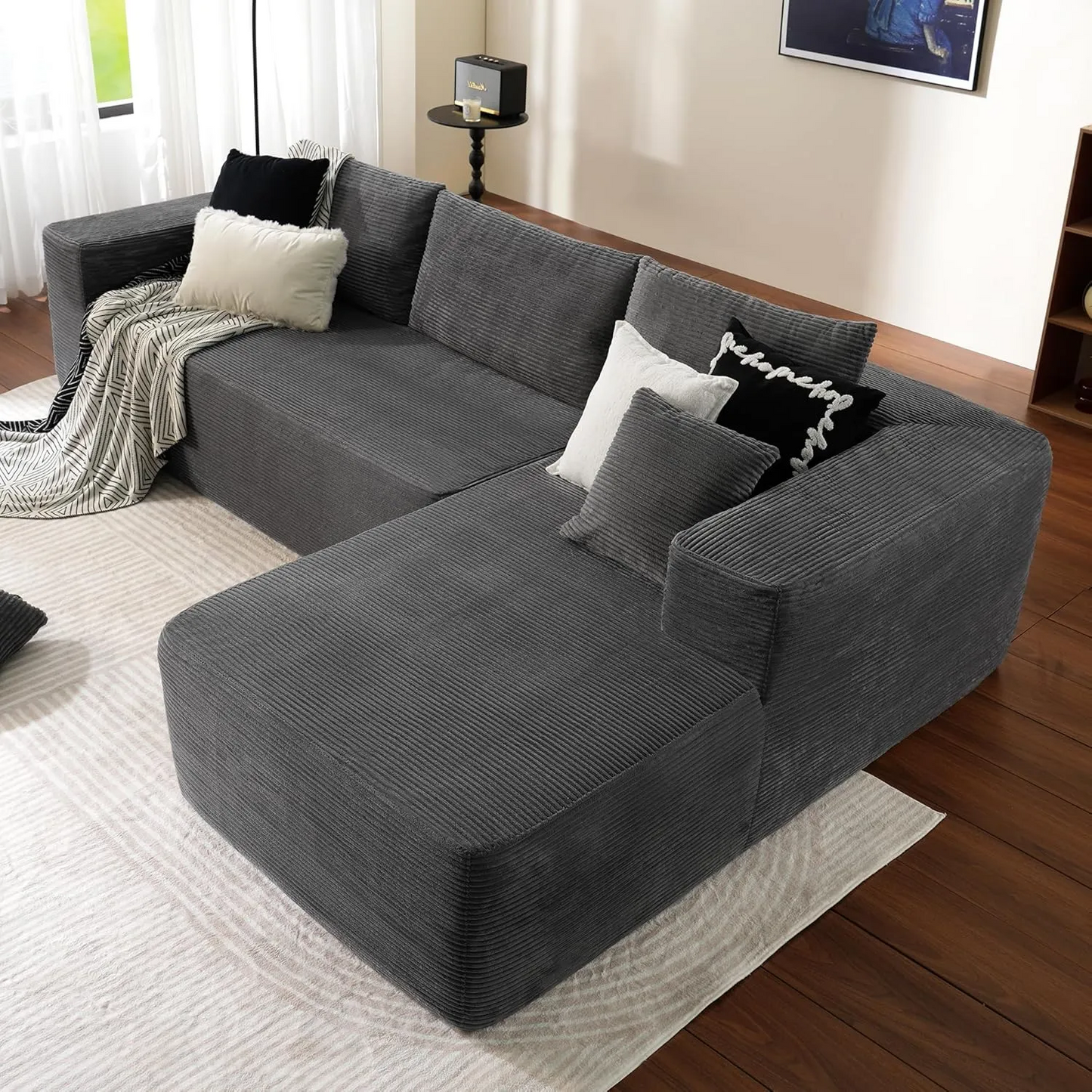 💥Last Day $39.99! 🔥Minimalist Sofa –2 Piece Cloud-Like Sectional Sofa✨