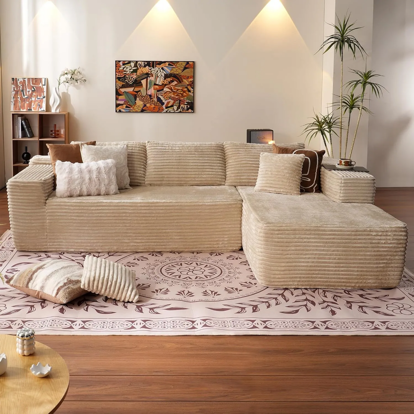 💥Last Day $39.99! 🔥Minimalist Sofa –2 Piece Cloud-Like Sectional Sofa✨