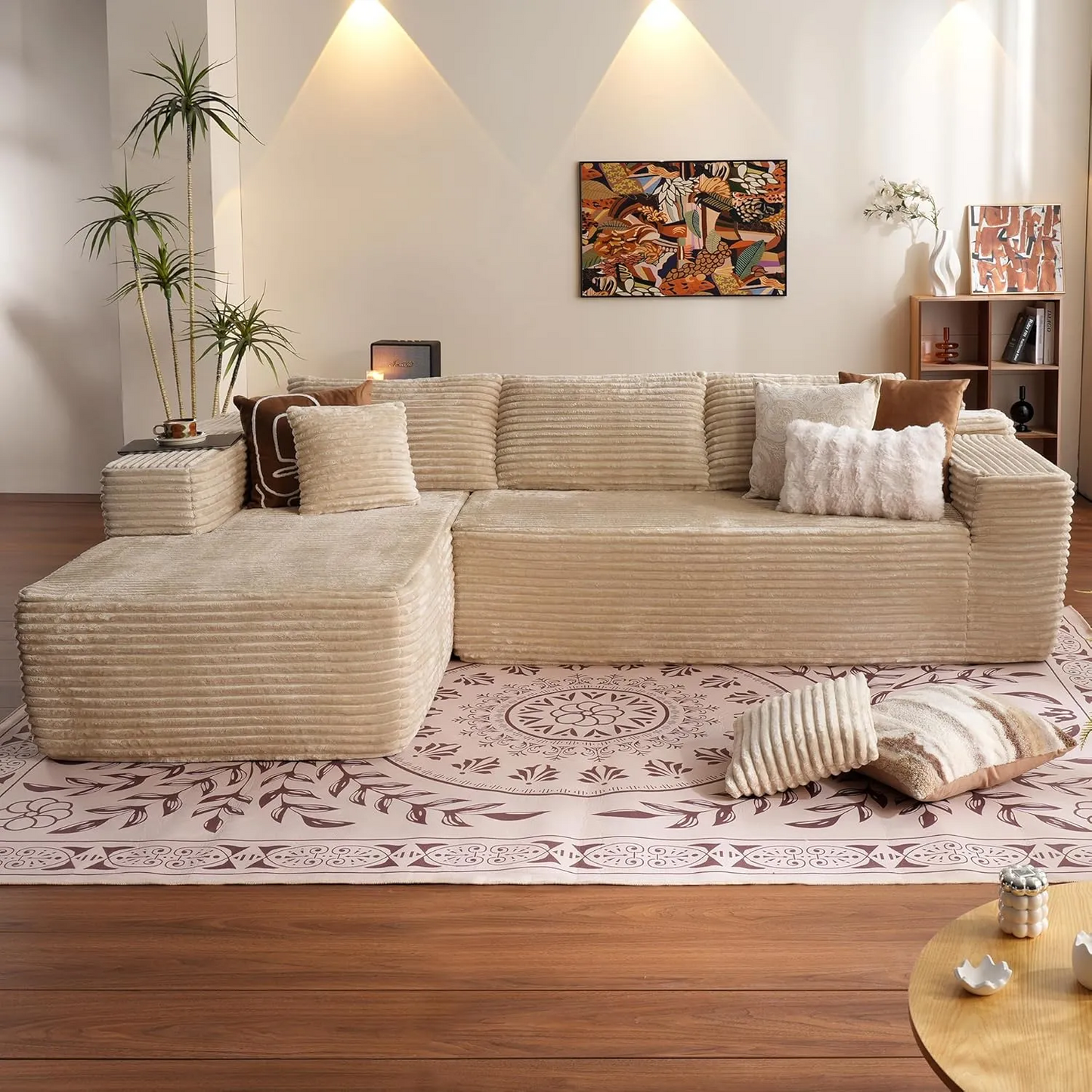💥Last Day $39.99! 🔥Minimalist Sofa –2 Piece Cloud-Like Sectional Sofa✨