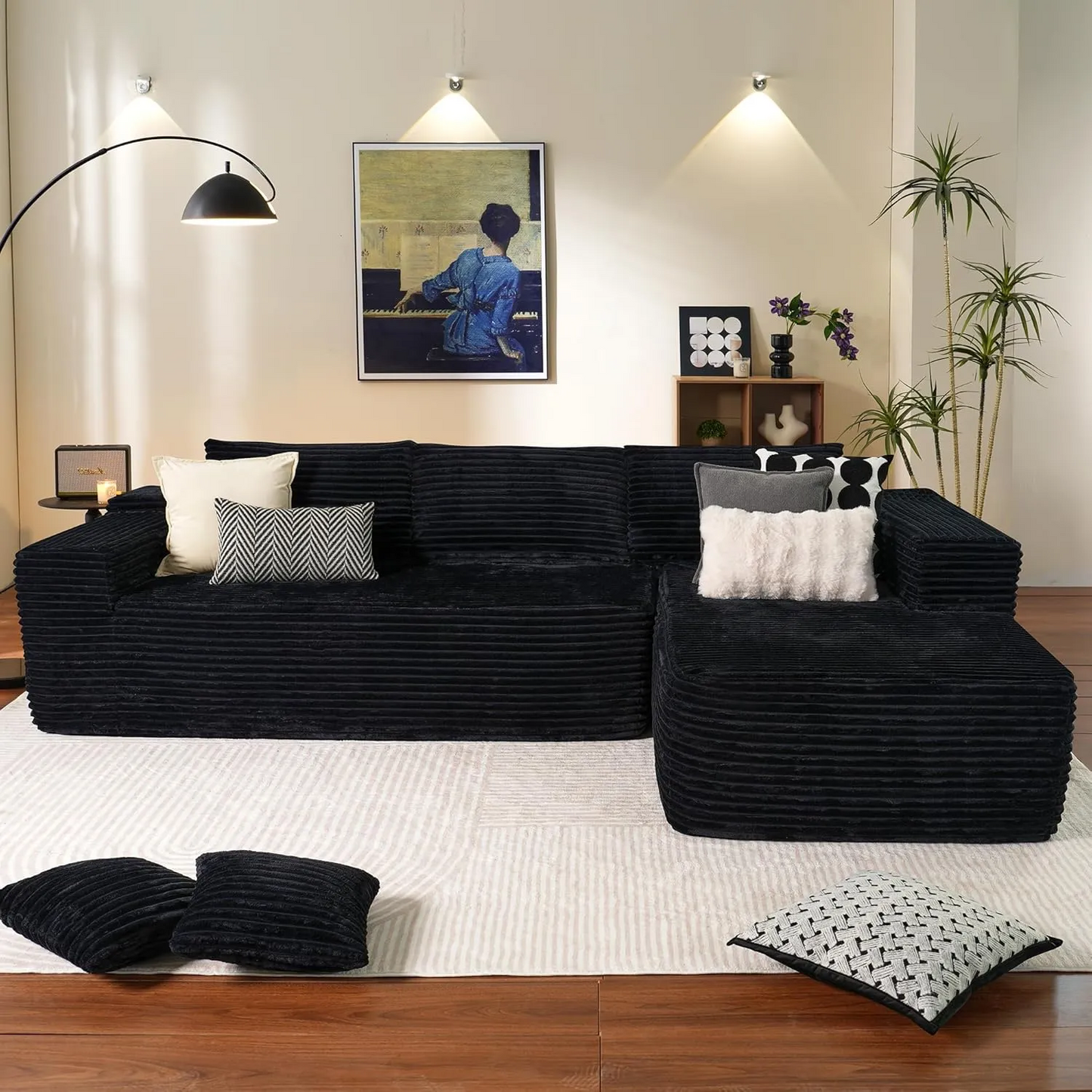 💥Last Day $39.99! 🔥Minimalist Sofa –2 Piece Cloud-Like Sectional Sofa✨