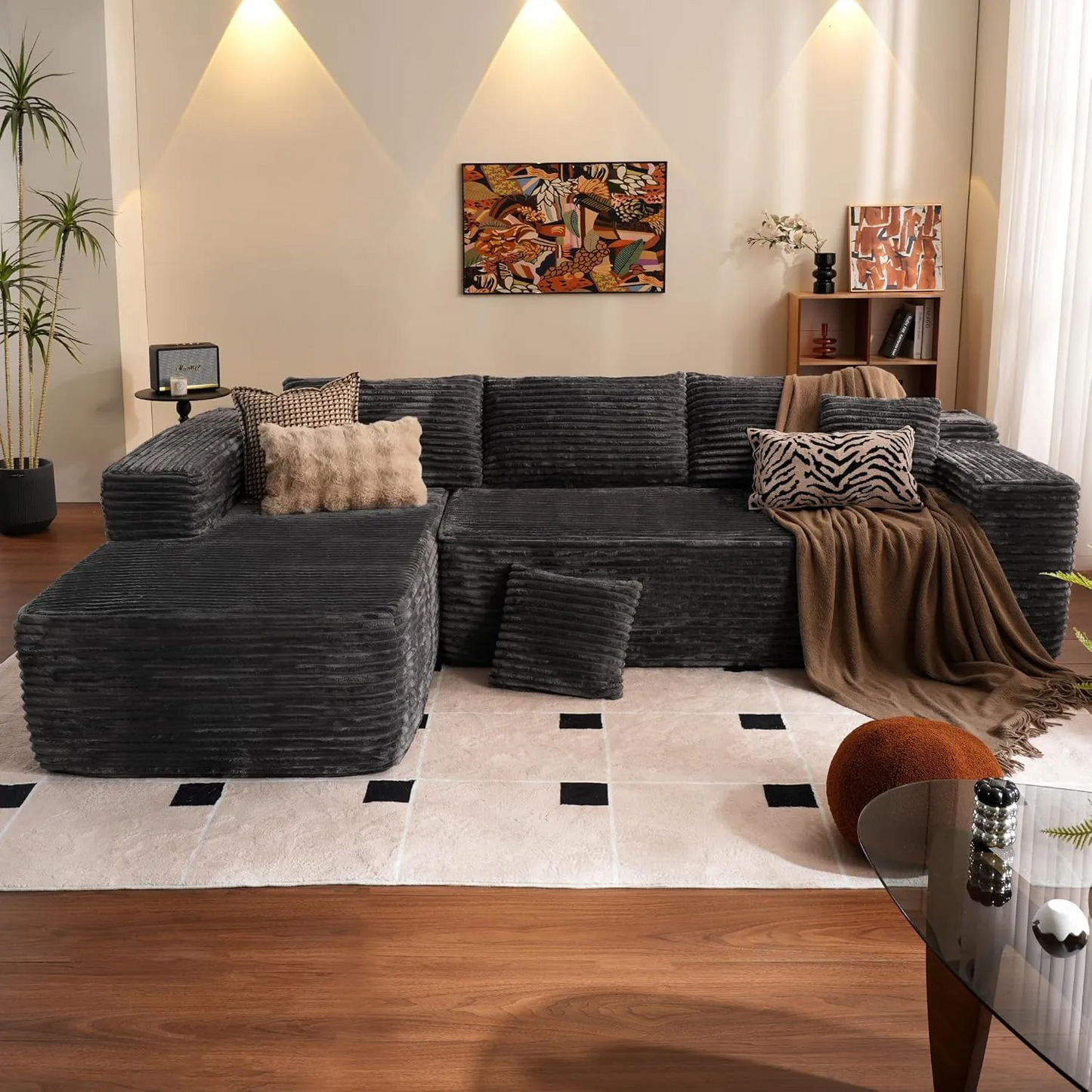💥Last Day $39.99! 🔥Minimalist Sofa –2 Piece Cloud-Like Sectional Sofa✨
