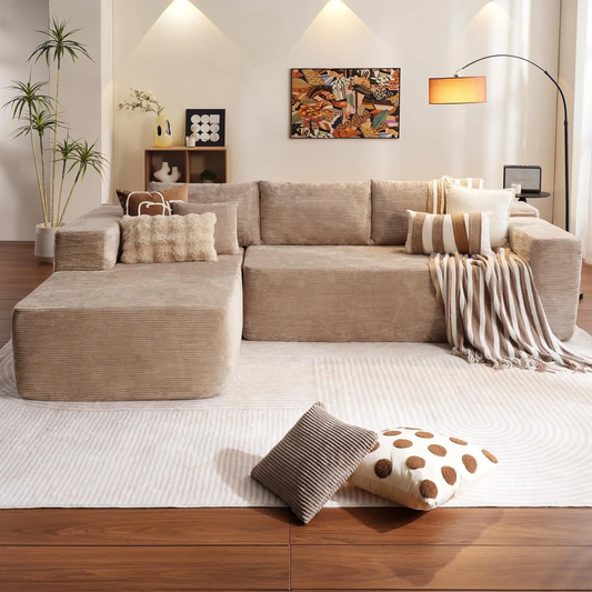 💥Last Day $39.99! 🔥Minimalist Sofa –2 Piece Cloud-Like Sectional Sofa✨