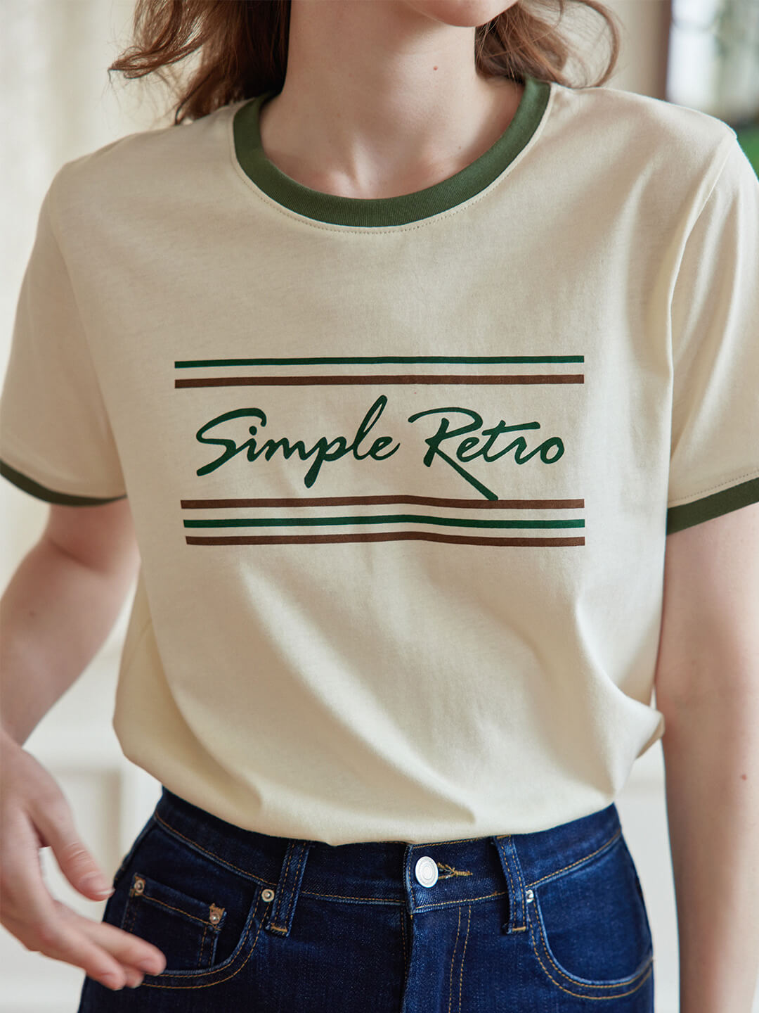 【Final Sale】Maya Logo Printed Vintage T-Shirt