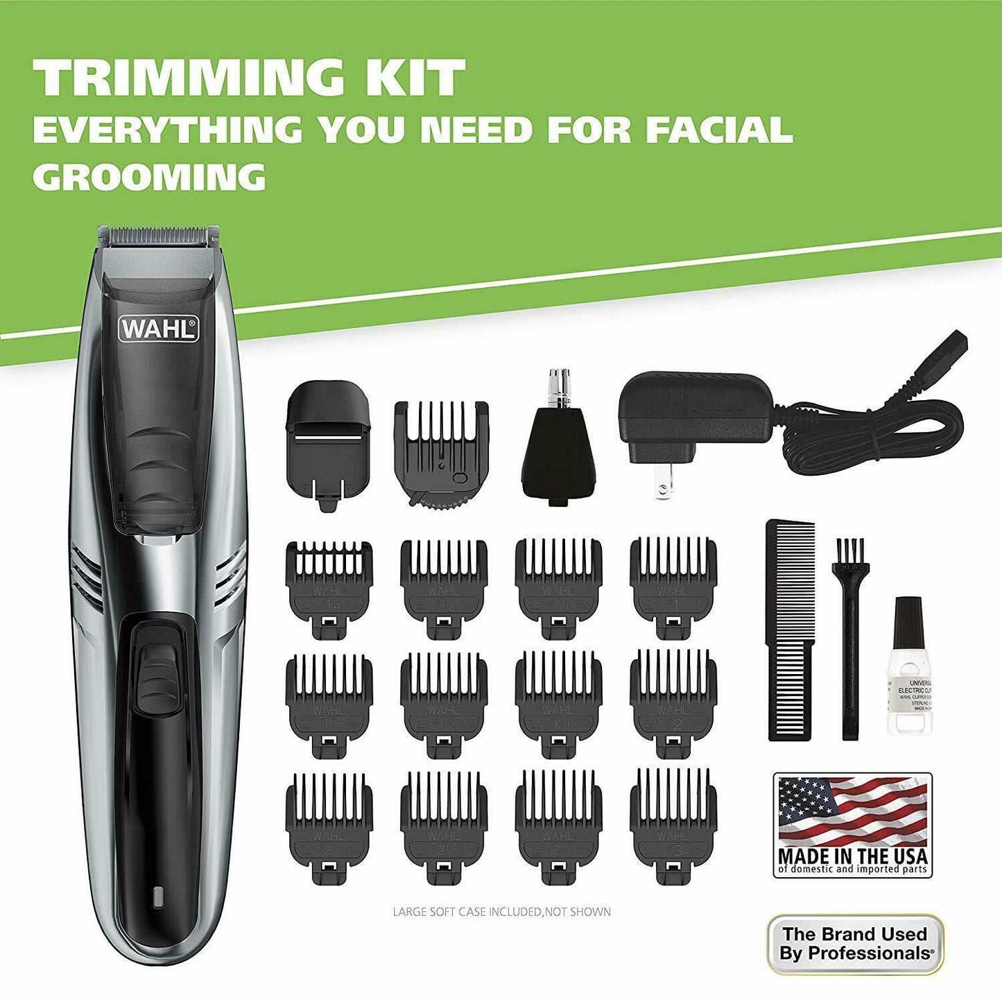 Wahl 09870-024 Vaccum Trimmer Beard and Nose Trimmer for Men Best Trimmer