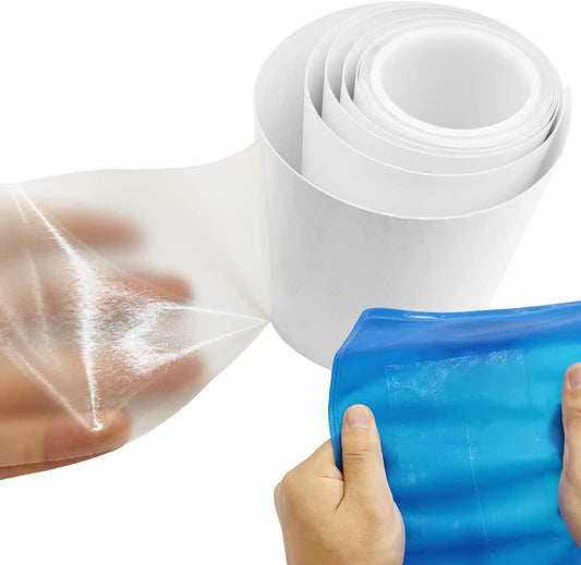7ft roll tpu pool repair patch kit for air mattress, bounce house, swimming pool, tent, canvas, canopy, pool floats, tubes air bed and inflatable toys, 3.15 in x 7 ft roll…