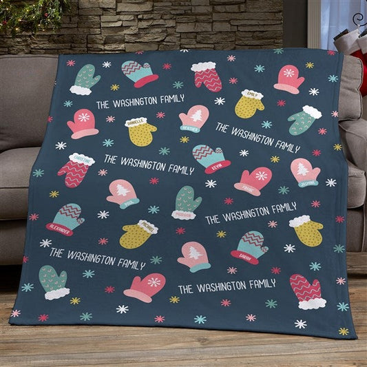 warm winter wishes personalized blankets