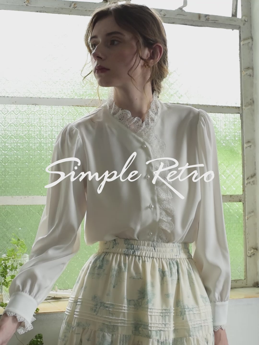 【Final Sale】Hanna Puff Sleeve White Lace Blouse