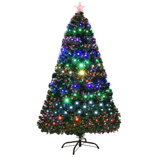 5' / 6' / 7' Multicolor LED Fiber Optic Artificial Christmas Tree-5'
