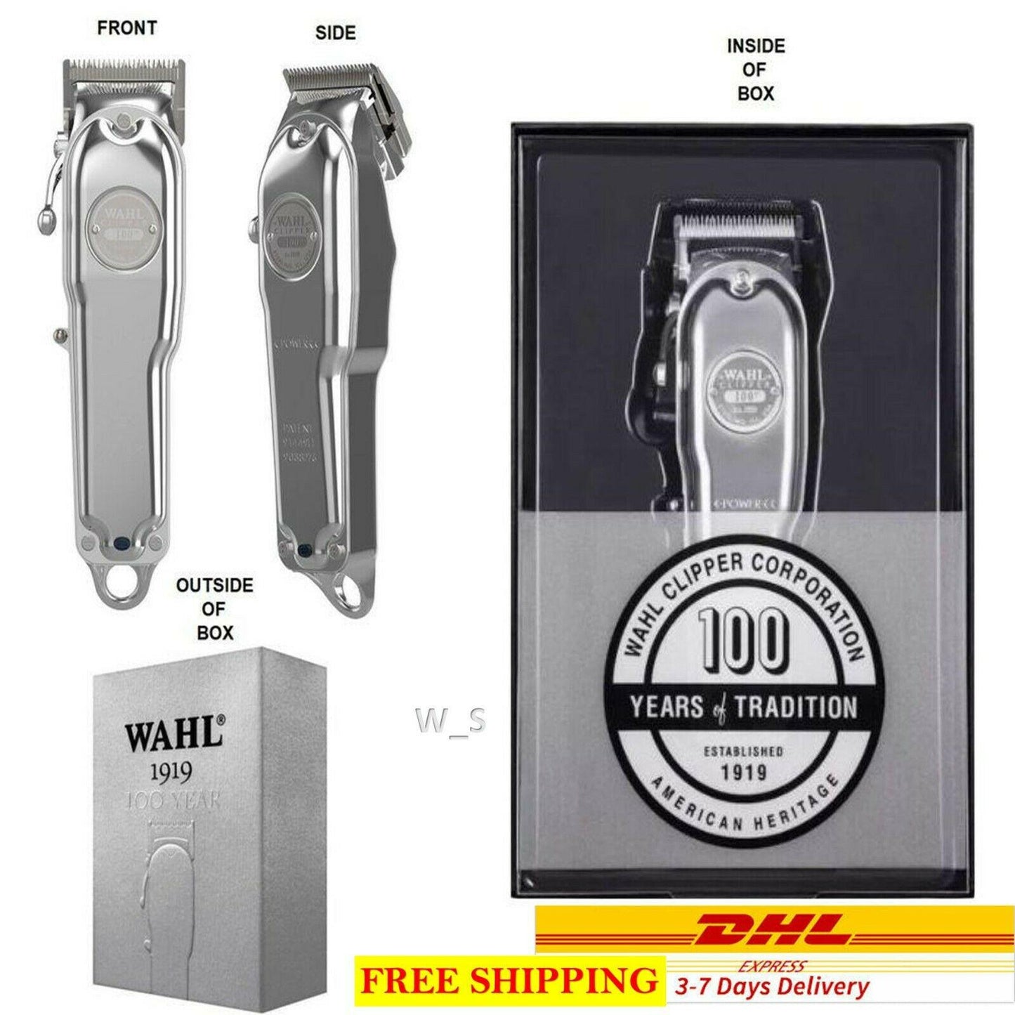 Wahl 100 Year Anniversary 1919 Metal Limited Edition Clipper Set Express Ship