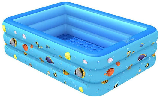 WI Inflatable Swimming Pools Kids Pool Bathing Tub for Outdoor Indoor Swimming Pool