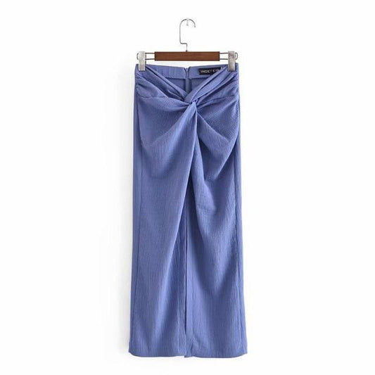 vintage textured knot summer skirt
