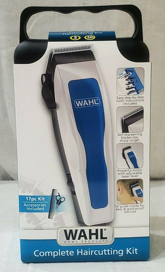 WAHL 17 Piece Complete Haircutting Kit Hair Clippers Fast Ship! New