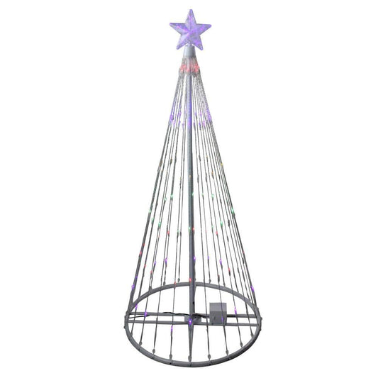 4 ft. Multi-Color LED Lighted Show Cone Christmas Tree Outdoor Decoration