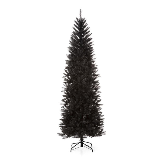 7.5 ft. Black Tinsel Artificial Christmas Tree