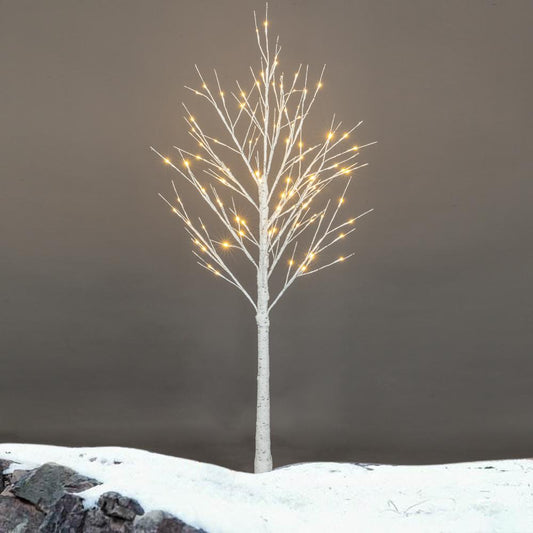 6FT Snowflake Christmas Tree with 96 LED Lamp For Outdoor Party Decorate Xmas