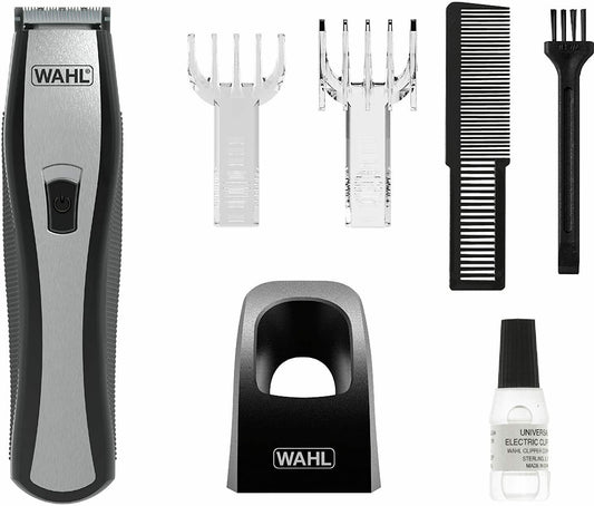 Wahl Li Vario Hair Trimmer Black / Silver Including 2 Combs Genuine